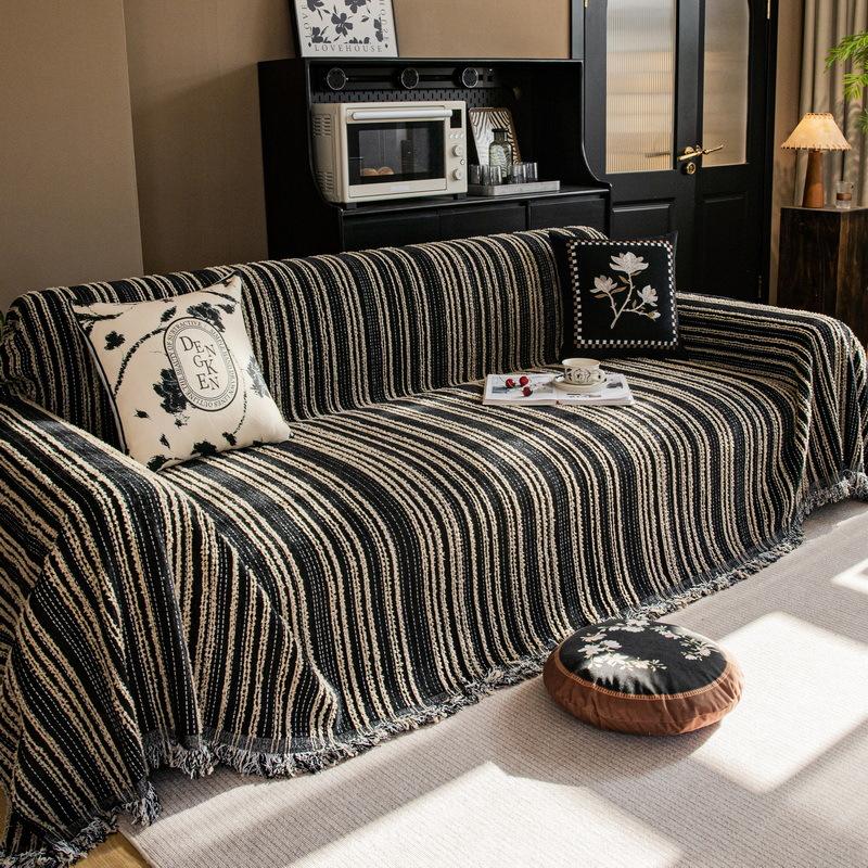 

Ткань для чехла на диван, высококачественная, универсальная подушка для дивана, новое полосатое одеяло для дивана, полотенце для дивана, ткань для полного чехла на все времена года 180*300cm