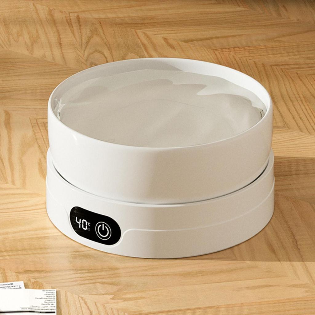 Heated Cat Dish 4 Temperature Settings Automatic Pet Drinking Plate Thermal Heated Water Bowl for Chickens Ducks Birds Animals