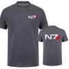 Mass Effect N7 T-Shirt Sommer Unisex Kurzarm Baumwolle N7 T-Shirt Unisex Oberteile Tee