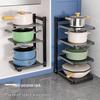 No-Drill Adjustable 4-Tier Kitchen Storage Shelf