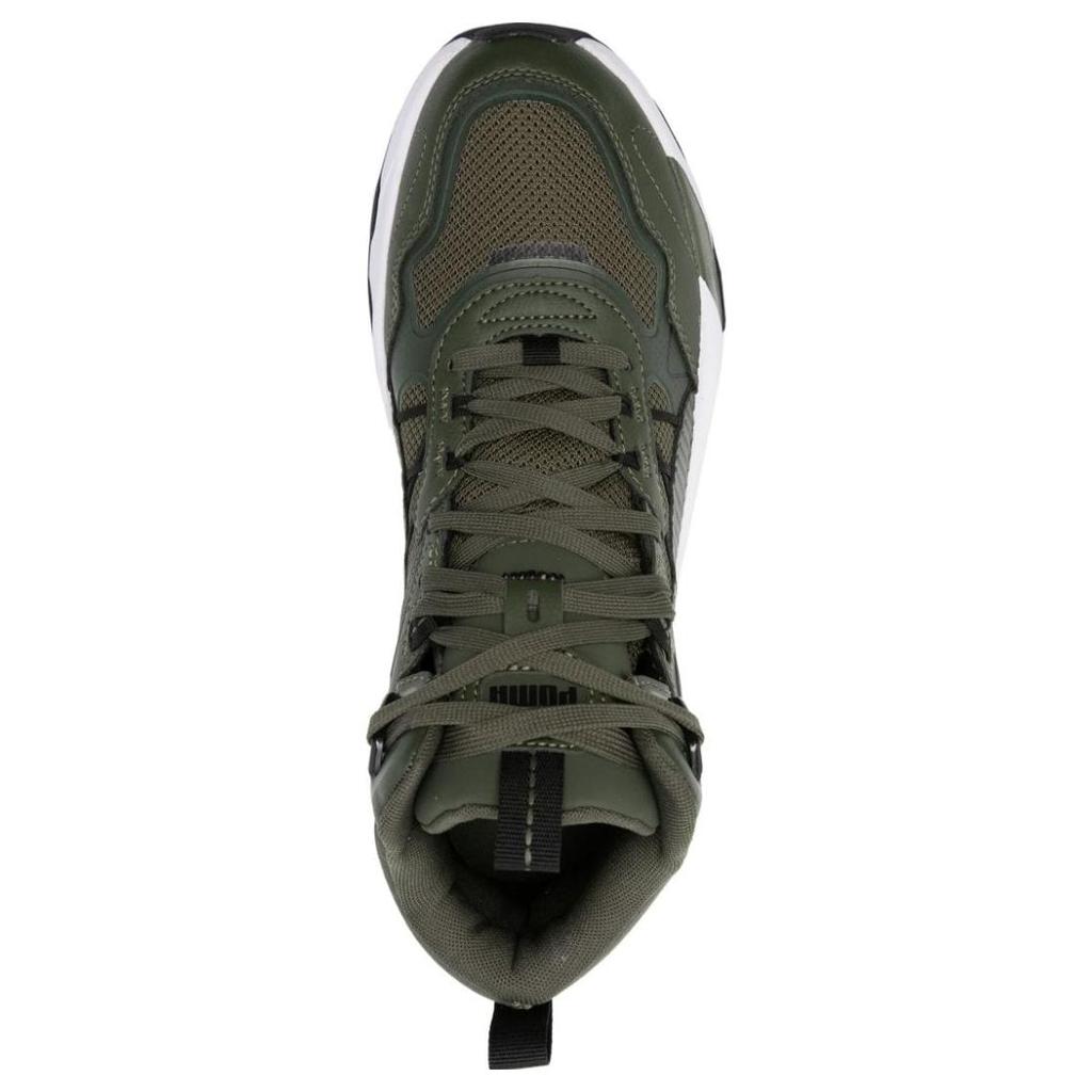 Puma Trinity Mesh Fabric Polyester Comfortable Trendy Durable High-Top Lifestyle Casual Shoes Men Casual Shoes Green 392327-02