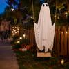 Patio Tree Decorations Halloween Hanging Swing Ghost Decoration, Light Up Large Spooky Creepy Outdoor Figures On A for Outside Garden Yard Porch Decor