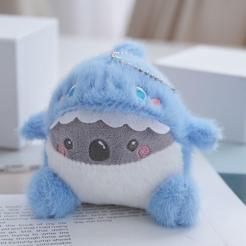Plush Shark Keychain With Cute Expression For Backpack Decor And Kids Gifts