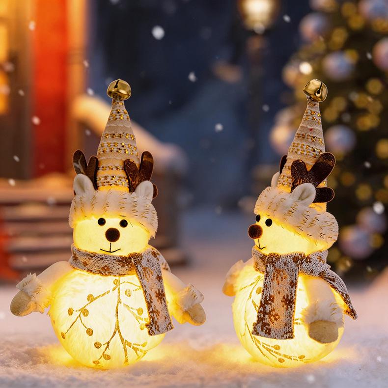 Nordic Luminous Snowman & Santa Claus Night Light Holiday Decoration