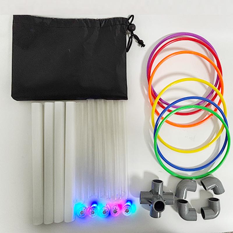 Leuchtspielzeug für Hufeisenringe im Freien, interaktives LED-Ringwurfspielzeug für Eltern und Kinder