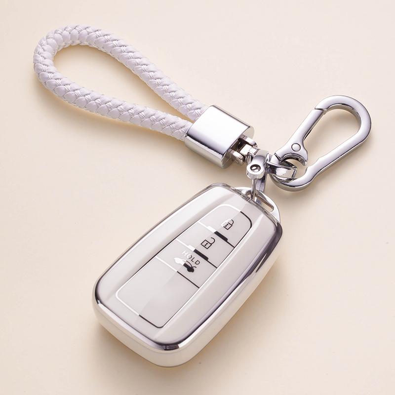 Módní TPU pouzdro na klíče od auta Plný kryt pro Toyota Prius Camry Corolla CHR C-HR RAV4 Příslušenství přívěsků na klíče Land Cruiser Prado