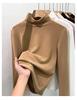 Women's 2025 Warm High-Neck Base Layer Top, Thickened Silk with Lambswool Lining