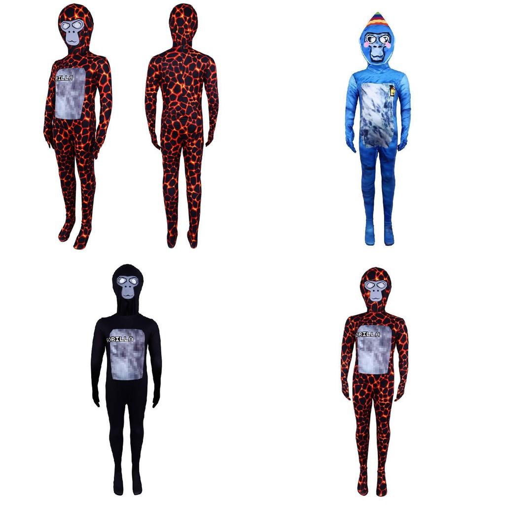 Child Tag Gorilla  Cosplay Costume Jumpsuits Halloween Party Performance Stage