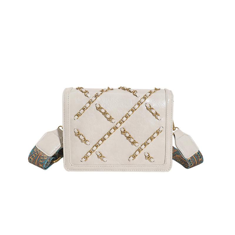 IELGY Simple Fashionable All-Match Bag Korean Version Popular Diamond Chain Shoulder Messenger Bag