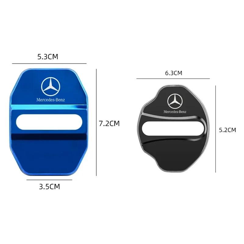 Car Styling Car Door Lock Covers Stikcer Case for Mercedes Benz New B/C/E Class A Class C200L GLC GLK CLA GLA Accessories Car St ZO1