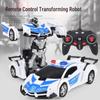 Remote-Control Transforming Robot Car - Rechargeable Racing Toy for Kids