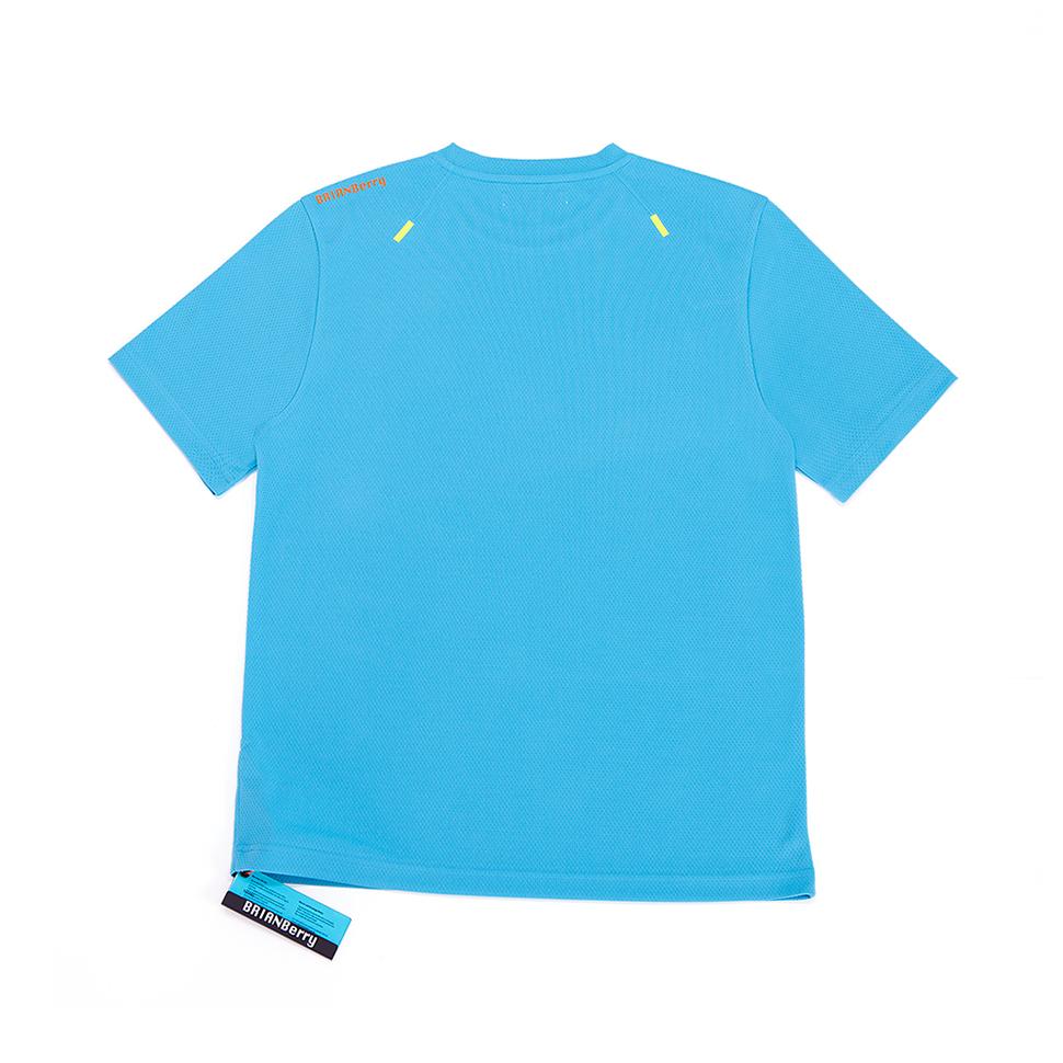 BRIAN BERRY Berry Man Logo Tee_Aqua