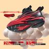Anta Kids Flame Trendy Fashion Lightweight Shock Absorption Low Top Running Shoes Kids Sneaker Black Red 312519903-2