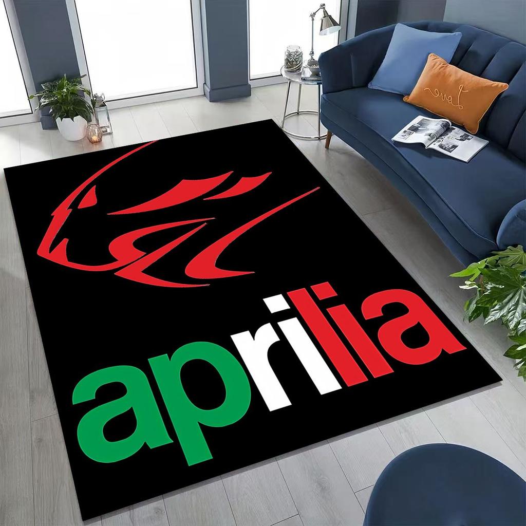 Motorcycle Aprilia Sign Racing Car Carpet Rug for Bedroom Living Room Sofa Home Doormat Decor,Large Kids Play Non-slip Floor Mat