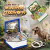 Dinossauro Estéreo 3D Livro Explosivo Dobrável Mini Chaveiro Astronauta Espacial Castelo Quebra-cabeça Brinquedo Criativo de Descompressão