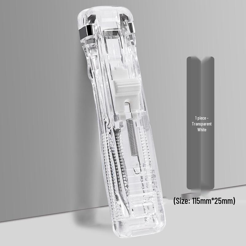 Push Clip and Stapler Set for Organizing Papers and Files