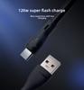 Type-C/USB-A Data Cable 120W 6A Super Fast Charging with Pure Copper Core PVC Jacket 2m Model TPC01