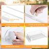 3 Rows Drinks Self-Sliding Fridge Storage Rack for Adjustable Soda Kola Can Dispenser Width Beer Egg Kitchen Organizer