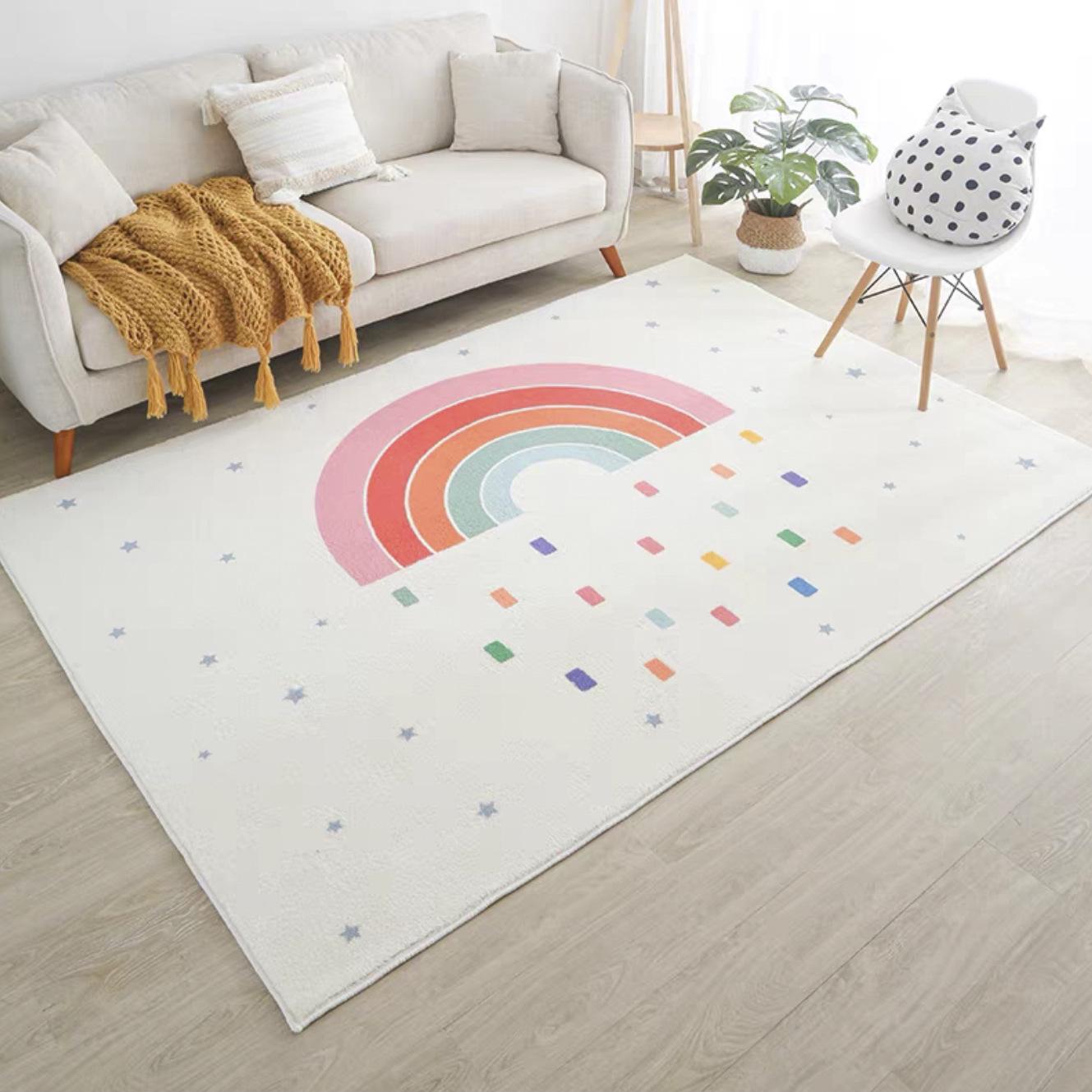 

Семейный ковер с героями мультфильмов, полный комплект, журнальный столик, диван, напольный коврик, нескользящий коврик, дверной коврик, ковер 40x60cm