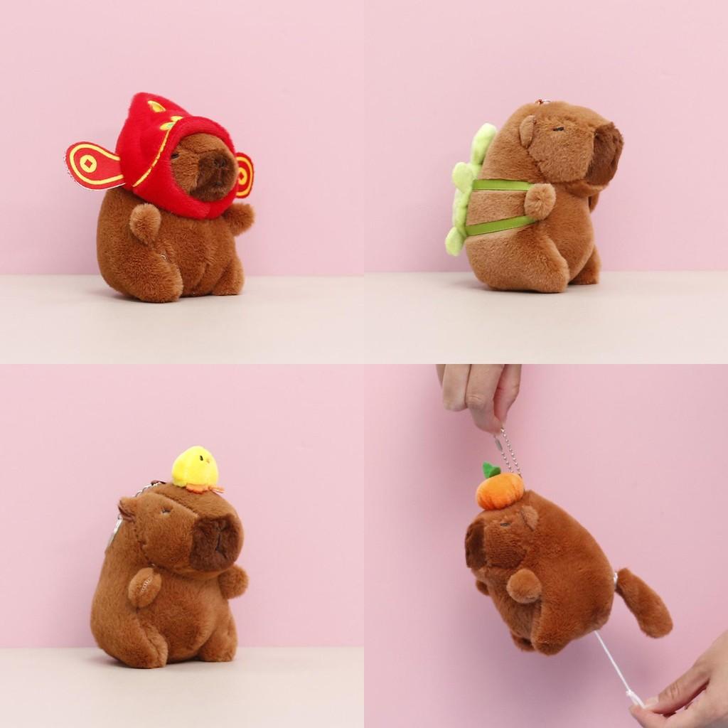 Keychain Girls Capybara Children Backpack Decorative Pendant Gift Plush Toy