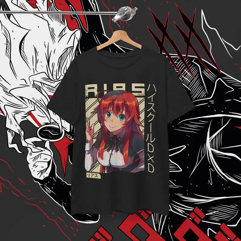 Риас Гремори Девушка Аниме Ваифу Косплей Унисекс Футболка Подарок Унисекс 4 Унисекс Футболка XXL