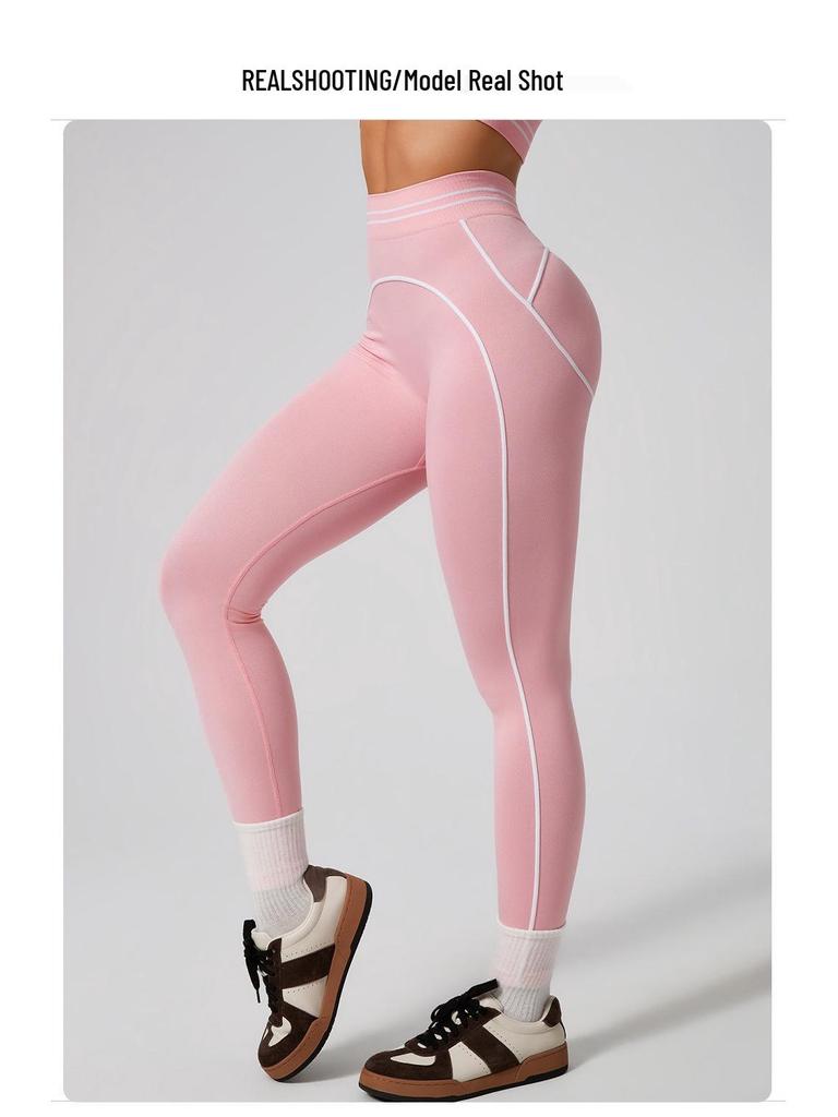 WF1326 Ärmelloses Sporttop & High Waist Bauchkontrolle Yoga-Set