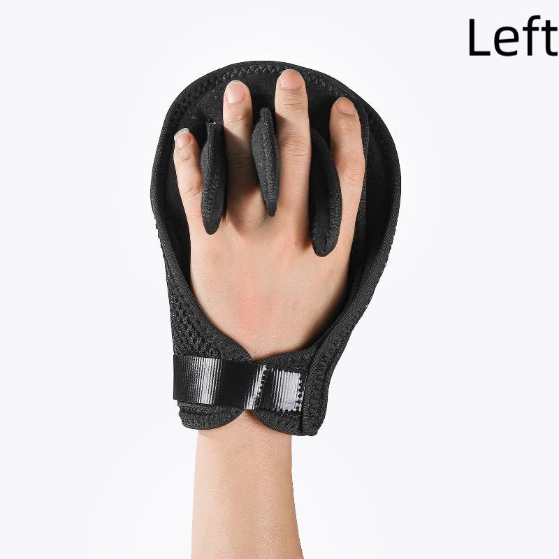 Padded Finger Separator Glove Pressure Relief Hand Contracture Pad Adjustable Palm Protector Ergonomic Fit For Elderly