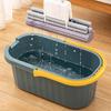 Mop Bucket Rectangular Design Thickened PP Material Easy To Move Handle Multi-Purpose Storage Bucket