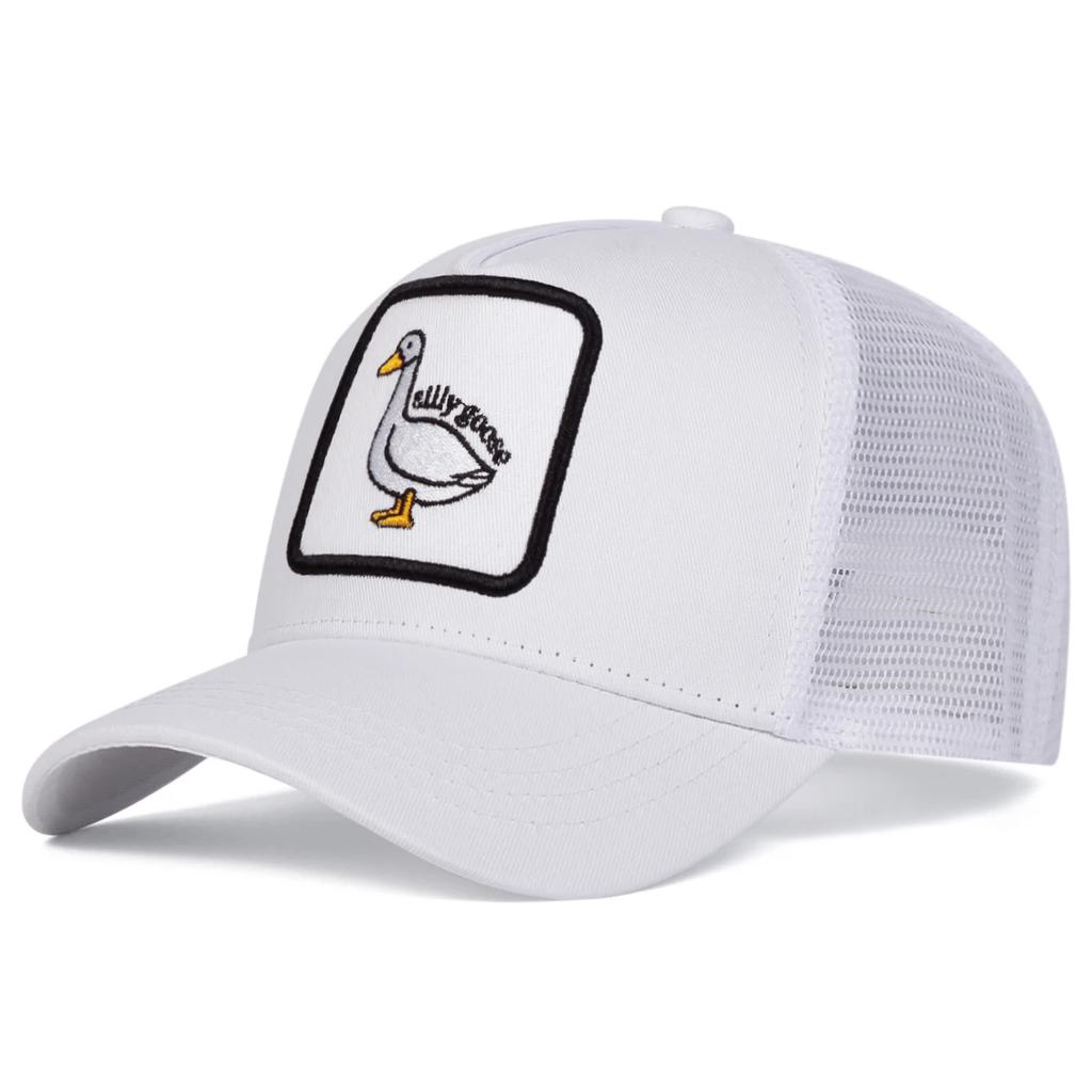 Unisex Duck Embroidery Baseball Net Caps Spring and Summer Outdoor Adjustable Casual Hats Sunscreen Hat