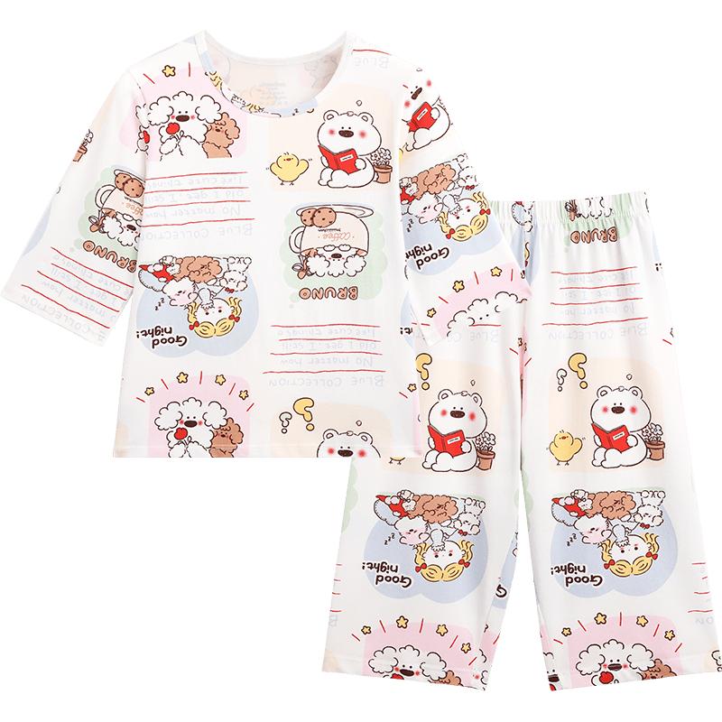 Girls  miiiichan Collab Cotton Pajama Set 120