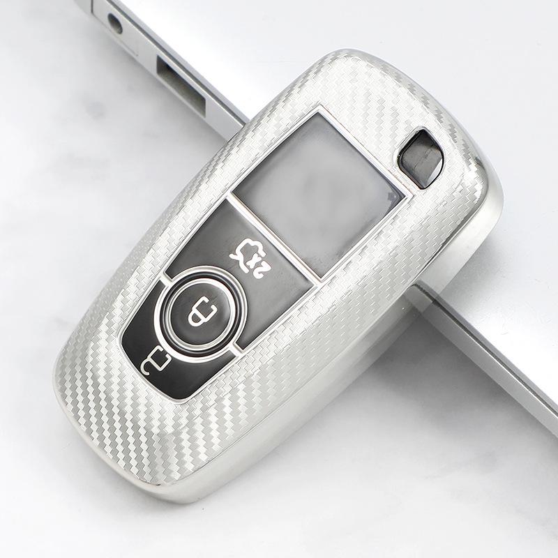 Carbon Fiber Pattern Key Cover for Ford Edge, Mondeo, Mustang Keys
