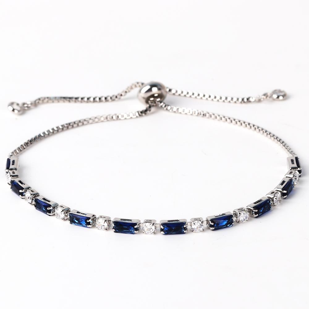 Luxury Rainbow Iced Out Zircon Tennis CZ Bracelet Women's Stretch Adjustable Bracelet Hippie Fashion Accessories Jewelry Gifts
