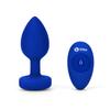 Remote Controlled Anal Plug - B-Vibe Vibrating Jewel Plug L/Xl Navy