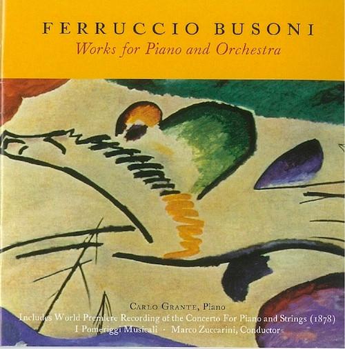 

CD F. BUSONI - Piano Works CD1047 Music & Arts 1999 US Classical Used