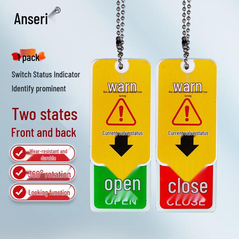 Anserui Valve Status Indicator Tag 9×3.5cm