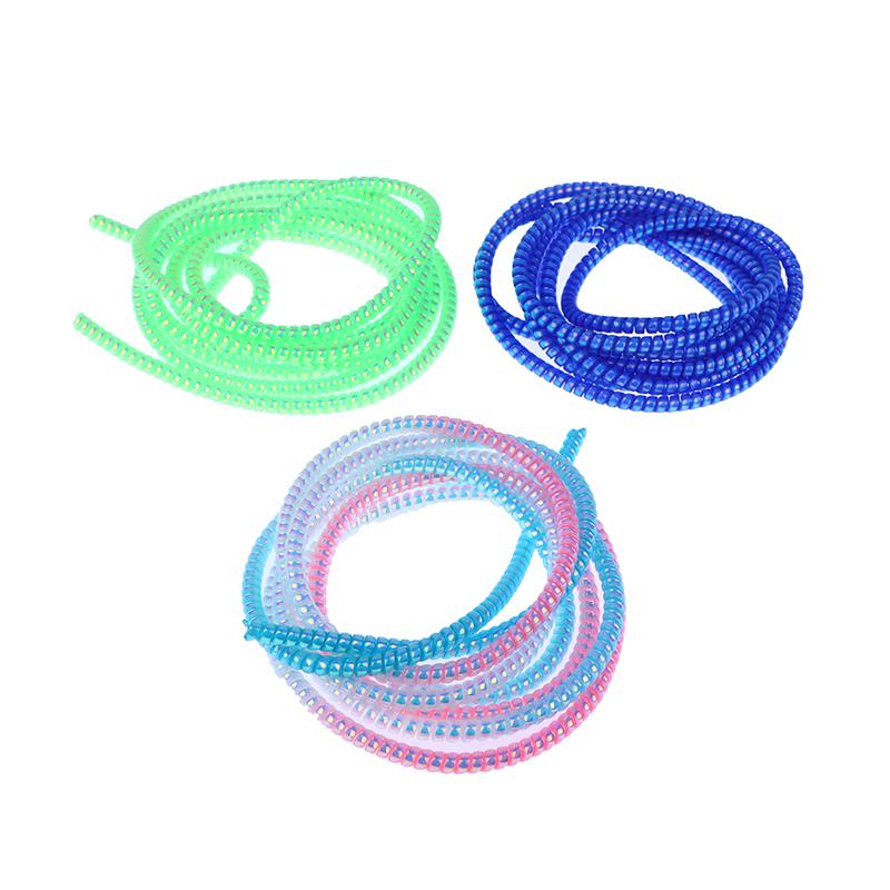 1.6M Color Cable Intertwine Rope Spiral Cable Protector Universal Charging Cable Cover Sleeve Saver Anti-Fracture Management