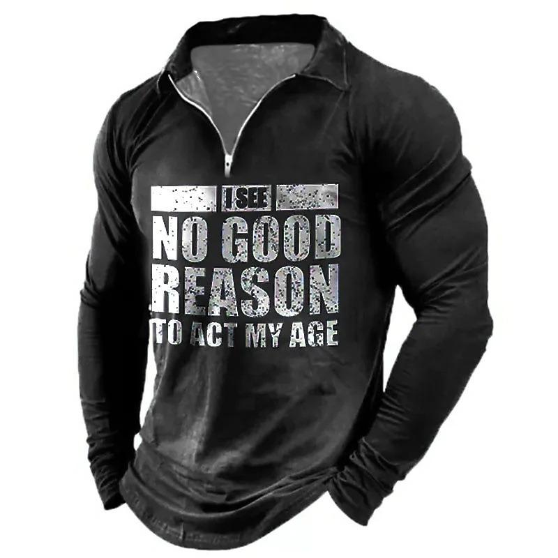 New POLO Shirt Zip Long-sleeved Lapel Men's Sweatshirt Casual Tops Tide