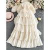Atmosphere Sense Niche French Style Strap Dress Women Summer New Sexy Waist Hugging Slimming Layer Frill Long Dress