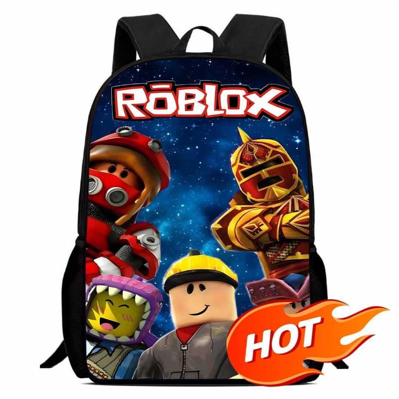 Roblox Printed Kids Backpack School Lightweight Ergonomic Dual-Shoulder Bag Boys Girls Grade 1-2 Students