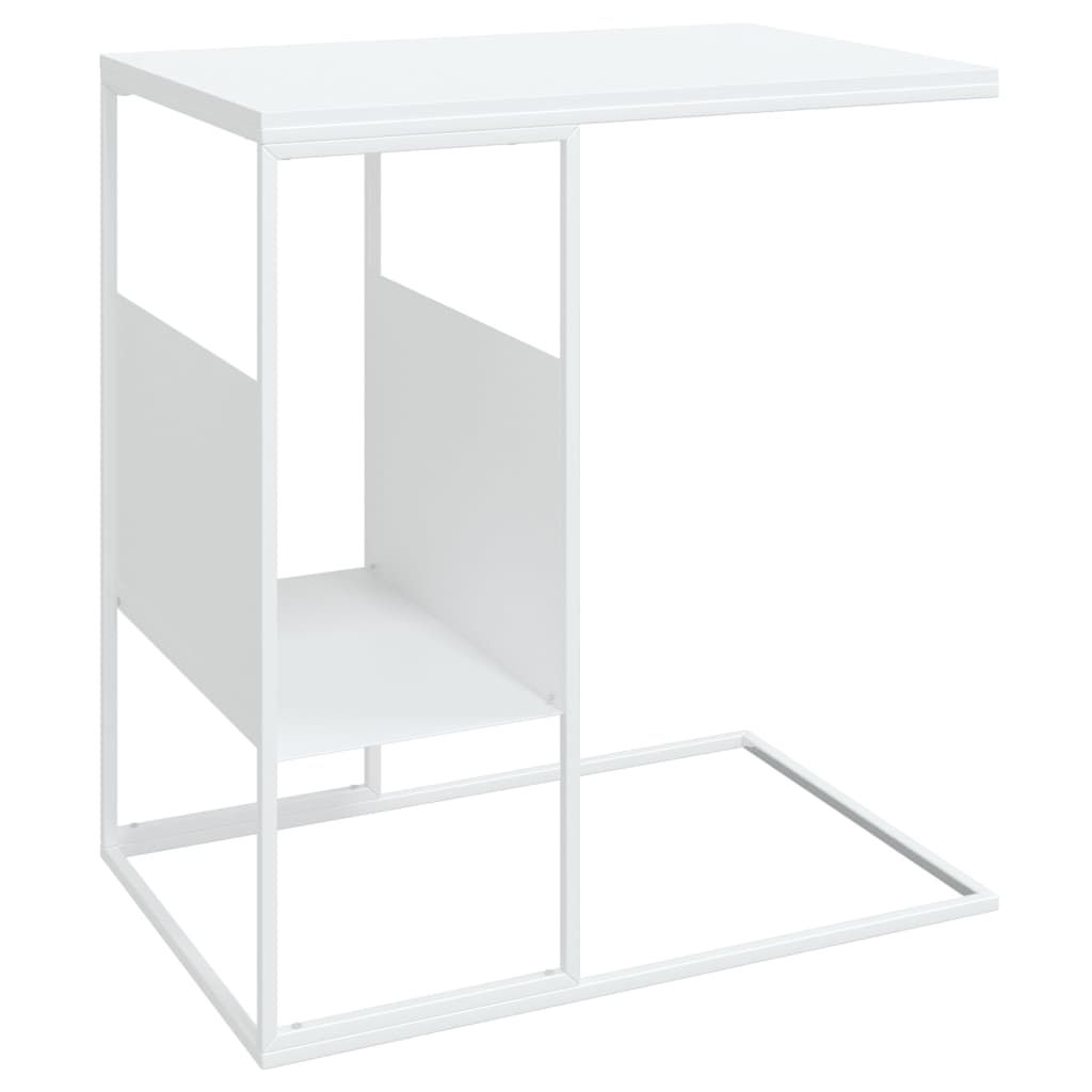 VidaXL Side Table White 55x36x59.5 Cm Engineered Wood 343107