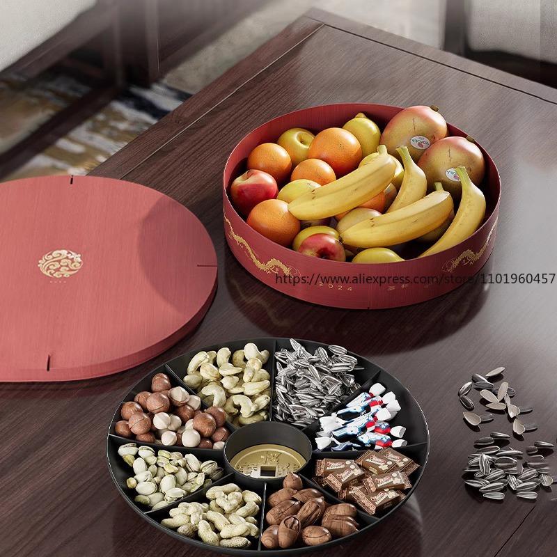 High-Grade Nut Storage Box Luxury Style Ideal for Living Room Coffee Table Holds Nuts Candies Snacks