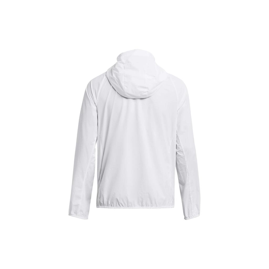 Under Armour Solid Color Breathable Hooded Long Sleeve Jacket Women Jackets White 1381881-100