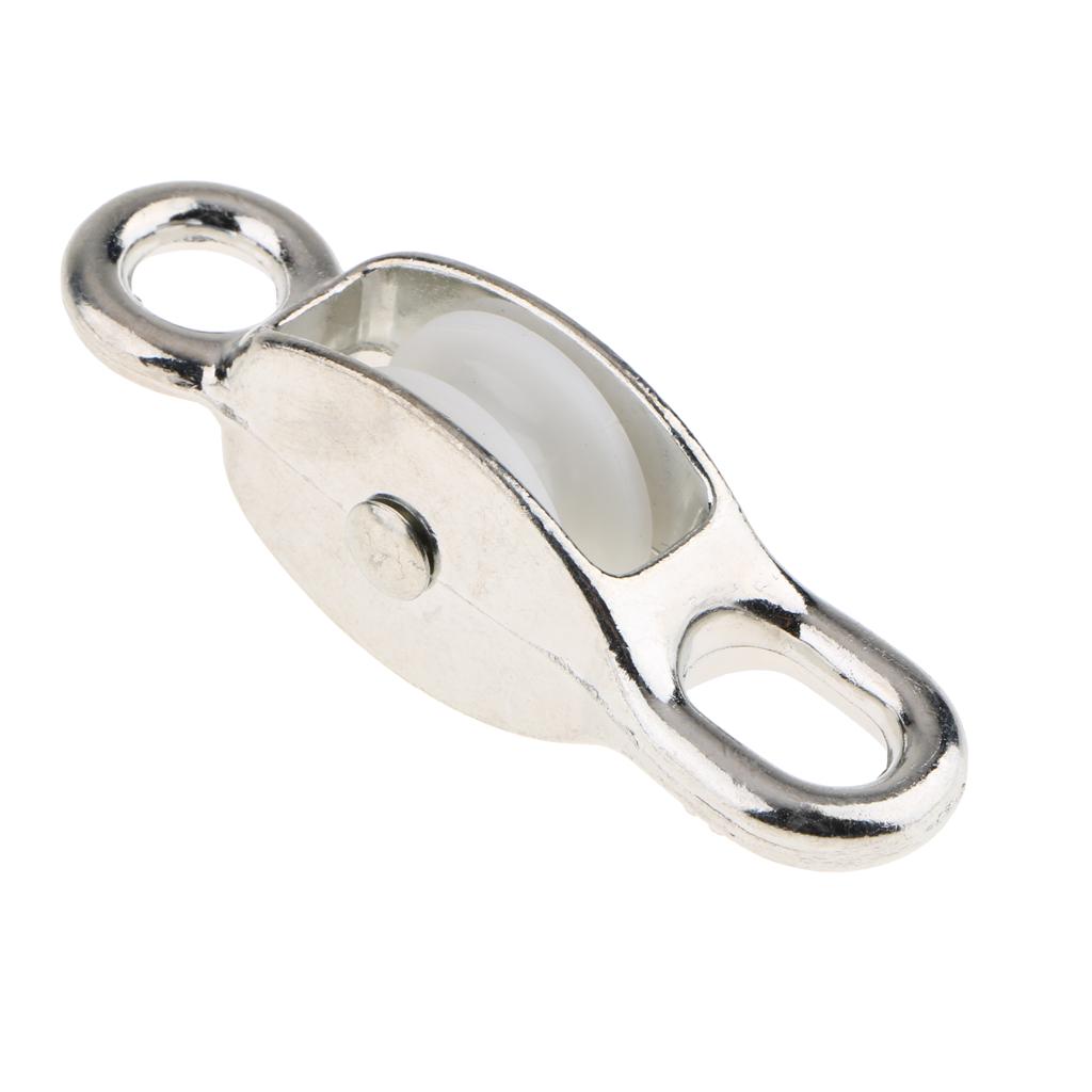 30MM Awning Pulley Single Nylon Sheave Swivel Eye Rope Line Pulling