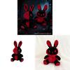 Plush Halloween Bunny Toy With Pp Cotton Filling For Kids And Holiday Decor