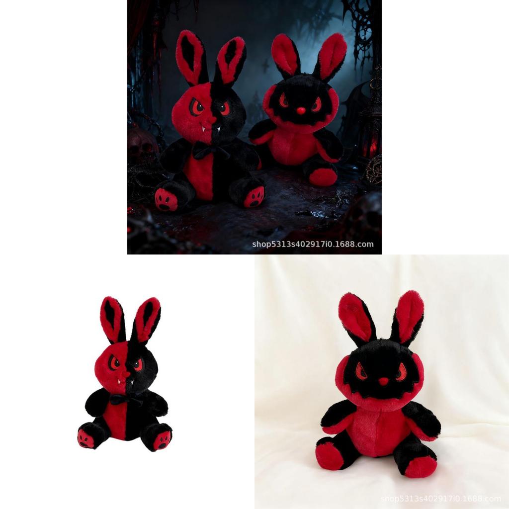 Plush Halloween Bunny Toy With Pp Cotton Filling For Kids And Holiday Decor