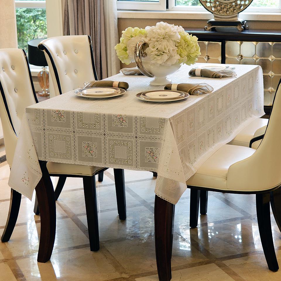 Internet Famous Waterproof & Heatproof PVC Tablecloth - Oilproof, Wash-free, Rectangular Dining & Coffee Table Mat