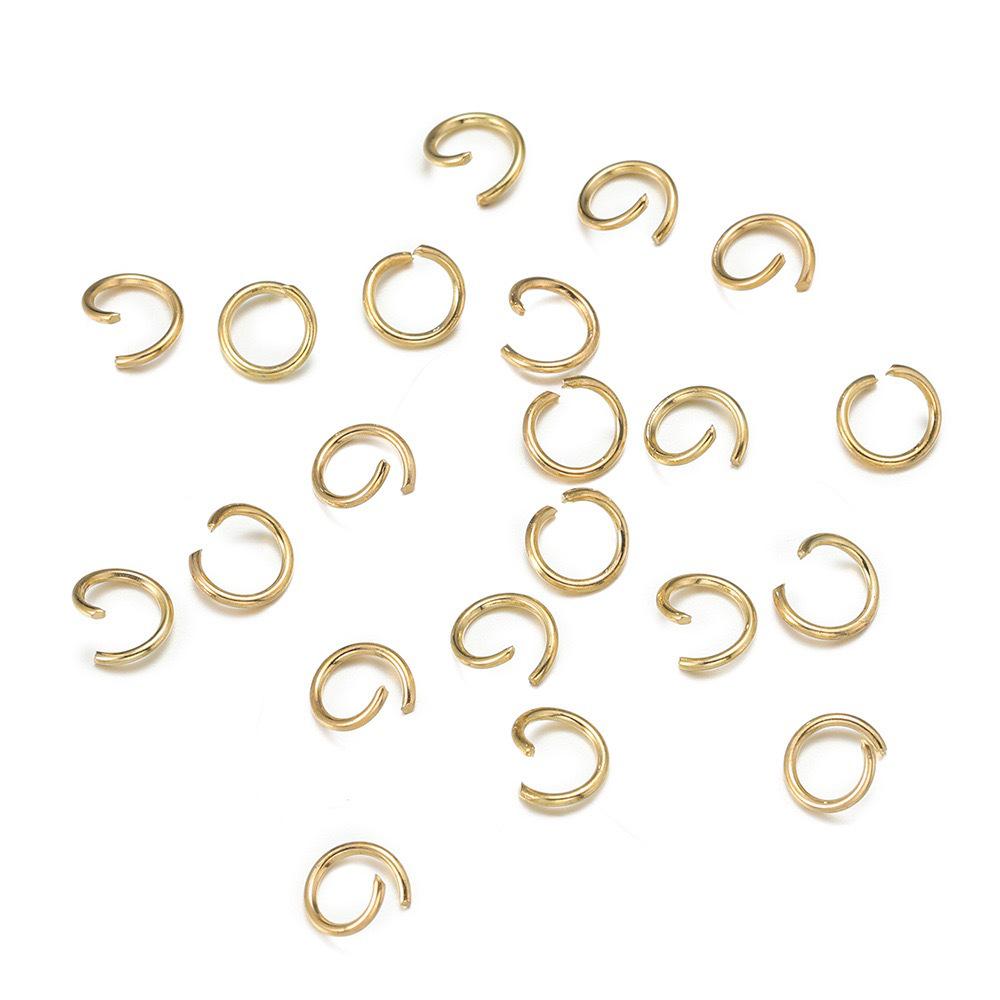 Open Jump Rings for DIY Jewelry: Single Loop O-Ring Connectors for Bracelets and Necklaces