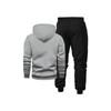 Men's Printed Hoodie and Pants Paired with Velvet, New Autumn and Winter Two Piece Couple Sportswear and Drawstring Casual Pants