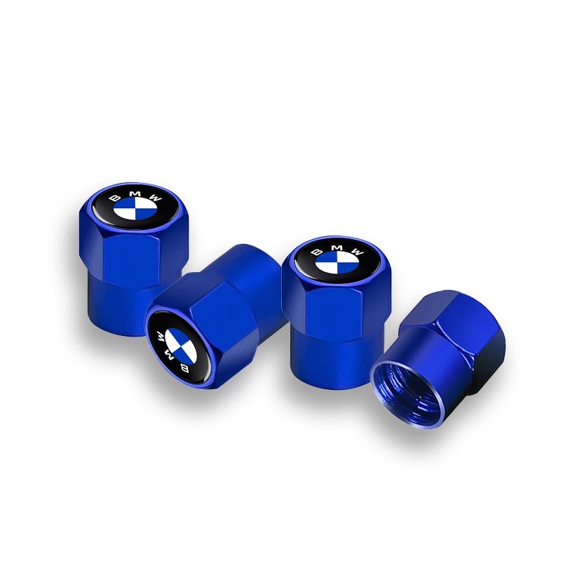 For BMW 1 W E82 4PCS Aluminum Alloy Car Wheel Tire Valve Cap Stem For BMW 50th Kith F30 F10 E90 E46 E60 E70 E39 E36 E87 X7 E92 E91 E28 X3 X1