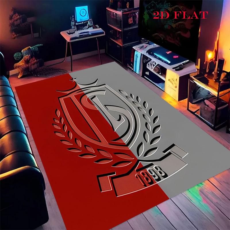 STD Liège Logo Carpet Rug for Living Room Bedroom Home Sofa Decoration,Kids Play Nonslip Floor Mat